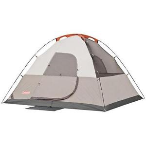 Coleman Sundome 6 Sleeping Tent - Rainfly Setup Covers The Doors & Windows