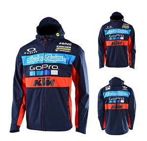 Troy Lee Progettazione KTM Team Pit Giacca Per Il Tempo Libero softshell blu