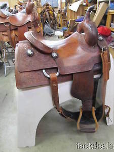 Sean Ryon Custom Ranch Cutter Cutting Saddle 16" Lightly Used