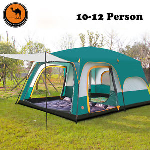6-12 Person Outdoor Camping Tent Waterproof 4 Season Family House Hiking Tent