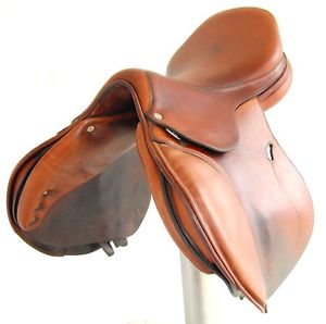17" ANTARES SADDLE (SO18347) FULL CALF LEATHER, GOOD CONDITION!! - DWC
