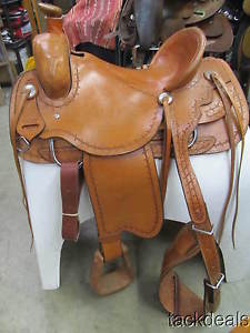 New Saddle King Range Rider Ranch Roping Saddle 15 1/2" Never Used FQHB
