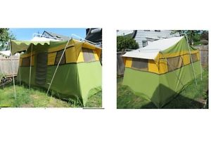 1960s Vintage Canvas Tent 10x15 Ted Williams Sears