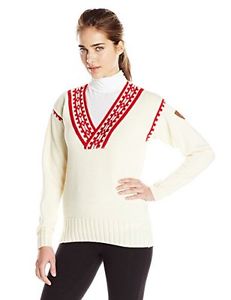 Tg Medium| Dale of Norway - Pullover da donna Alpina, colore crema/lampone, tagl