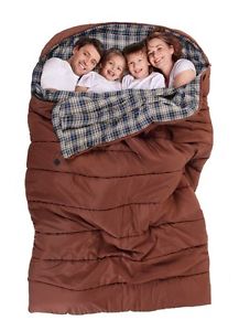 3 person sleeping bag family sleeping bag for camping hiking picnic Noon break