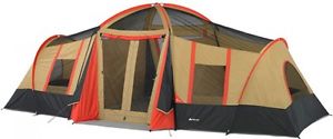 10-Person Vacation Camping Tent 3-Room Outdoor Living 184 sq. ft. and Carrying