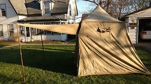 Mile-High Motor Tent Made by Denver Tent and Awning circa 1920's. Complete