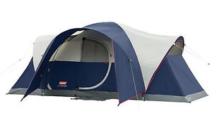 Coleman Elite Montana 8 Person 16x7' Family Camping Tent w/ WeatherTec & Rainfly