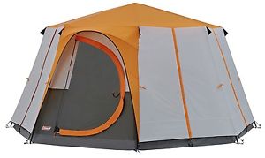 Coleman Cortes Octagon 8 Tent -  8 Person Glamping Family Tent  Day Room Camping