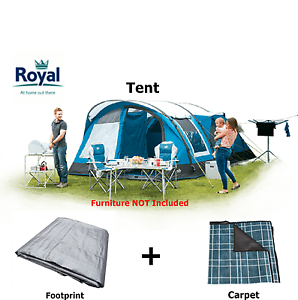 Royal Rockhampton Air 6+2 Berth Tent - Package Price with Carpet & Footprint