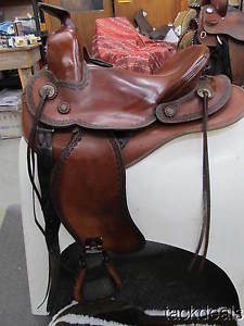 Ortho-Flex Saddle & Extras 14" Len Brown Original Model Used
