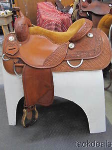 Cowboy Tack Reiner Reining Saddle 17" Lightly Used GORGEOUS!!