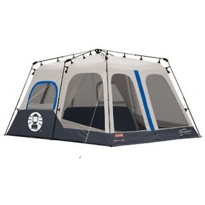 8-Person Instant Tent Black (14x10 Feet) Coleman Waterproof Quick Assembly Blue