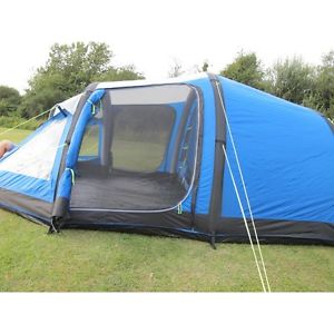 Lovely KAMPA Mersea Air 4 Person Inflatable Tent- Used Once! Ideal Festival Tent