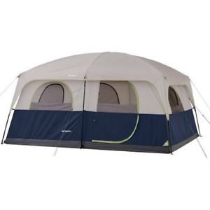 Camping Hiking Fishing Ozark Trail 14' x 10' Family Cabin Tent, Sleeps 10