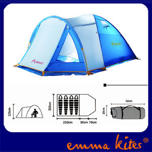 4 Person Waterproof Double Layer Family Tent Picnic Outdoor Camping Hiking