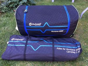 NEW! Outwell Montana 600P Tent. 6 Man Person Premium Panoramic