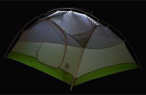 Big Agnes Rattlesnake SL 3 Person mtnGLO Tent! High Quality Tent w/ LED Lights!