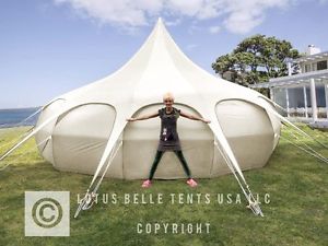 LOTUS BELLE YURT STYLE 20FT OUTBACK GLAMPING CAMPING BELL TIPI CANVAS TENT