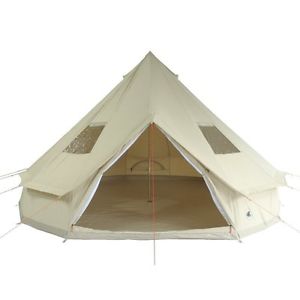 10T Outdoor Equipment Desert Tepee Tent Cotton Tipi Pyramid Tents w/ Groundsheet