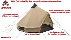 Robens Klondike Family Tipi Tent - Improved 2017 Model Easy to Pitch