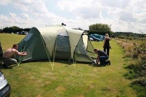 OUTWELL HARTFORD L LARGE FAMILY TENT 6/8 PERSON-MAN 2 ROOMS USED 3 TIMES VGC!