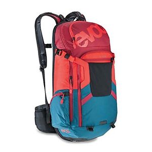 Evoc FR Trail Team Protector Hydration Pack Petrol/Red/Ruby, M/L