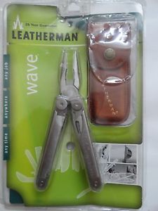 Leatherman Wave Stainless Multitool original made in USA w/ leather sheath