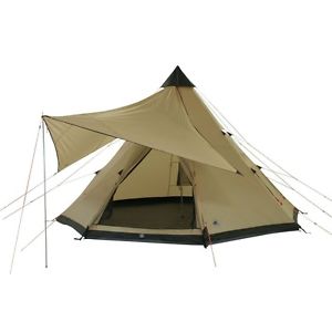10T Shoshone 500 - 10-Personen Tipi Pyramiden-Zelt eingenähte Bodenwanne Vordach