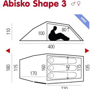 Fjellraven Abiskas Shape 3 Tent Brand New