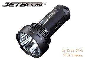 New Jetbeam T6 4x Cree XP-L 4350 Lumens LED Flashlight ( 18650 )