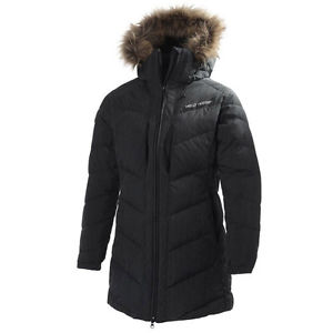 Helly Hansen Damen Hilton Wasserfest Runter Parka-mantel Schwarz