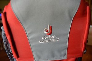 Deuter Kid Comfort I NWT with Sun/Rain Shield (color: Red and Granite)