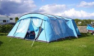 Vango Monte Verde 900 Huge 9 Man/Person Tent 4 Rooms + Carpet & Footprint VGC