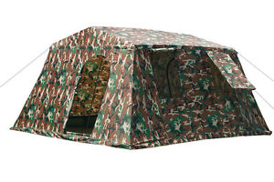 Mil-Tec Großzelt 6-Mann-Zelt Gruppenzelt Mannschaftszelt Woodland 3,4x3,1m