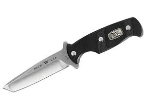 Buck Stiefelmesser Ops, Stahl 154CM, Full Tang Tanto,, schwarze G10-Griffschalen