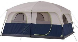 Outdoor 10 Person Camping Tent 2 Room Family Summer Vacations Cabin