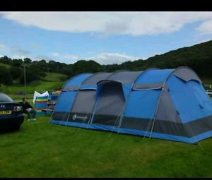 Gelert beyond corvus 6+2 tent, with porch and canopy