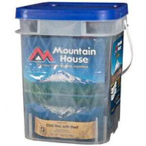4 - Mountain House Essential Assortment Buckets - 128 Servings Freeze Dried Food