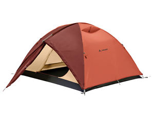 VAUDE CAMPO 3P Dome Tent 3 Person 3 season Camping trekking hiking (Terracotta)