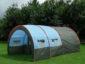 Camping Tunnel Tents 10 Person 2 Rooms Outdoor Family Hiking Tent Sun Shelter