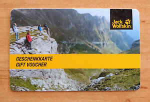 Gutschein / Geschenkkarte Jack Wolfskin Wert 379 EUR