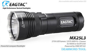EagleTac MX25L3 Kit Tactical LED Flashlight Work Light 2750 LED Lumen