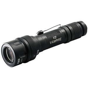 Surefire Flashlight V2 Vampire, Aluminum, Black V2-BK