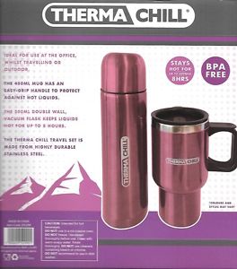 500ml Stainless Steel Thermos Travel Flask Mug Insulated Drinks Cup BPA free