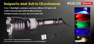 Klarus RS20 UV light for CSI professionals