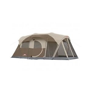 Camping Tent 6 Person Coleman  Family 2 Room Outdoor Screened Shelter Hiking