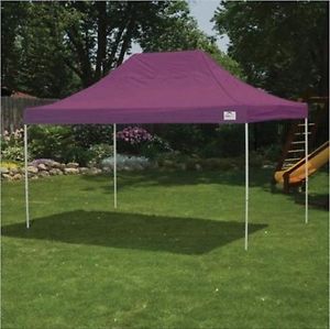 ShelterLogic 10'x15' Pro Pop-Up Canopy Straight Leg with Cover Purple Adjustable
