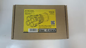 NITECORE QuadRay TM26 4x CREE XM-L2 U3  LED Flashlight  w/Charger