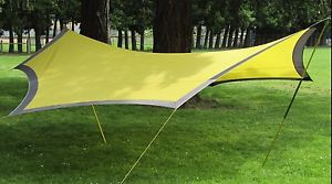 MSR Zing Shelter 6.5Lbs WING STYLE 6-12Person CANOPY Backpack Rafting TENT moss